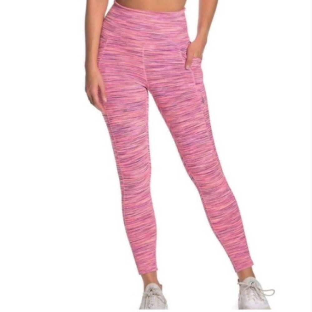 NEW Free People Roll Out Leggings Pink Combo Sz XS